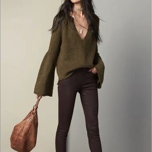Free People Lovely Lines Bell Sleeve Sweater